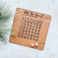 Roll The Dice Gift Exchange Game – Leatherette Tray + Wooden Dice Set