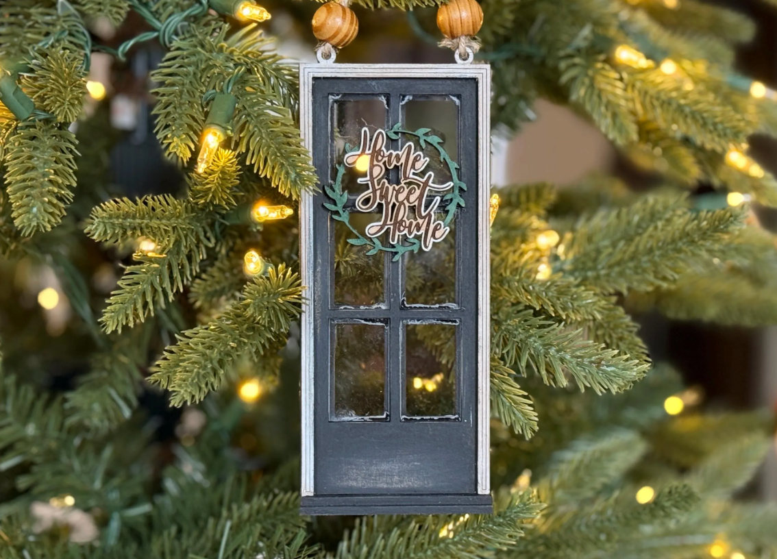 Custom Tiny Door Ornament | Personalized Address Welcome Decor