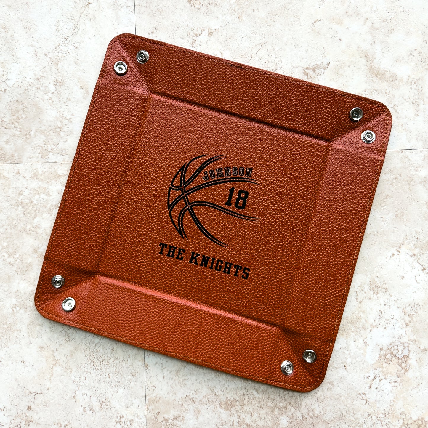 Senior Night Basketball Gift – Personalized Sports Keepsake Tray