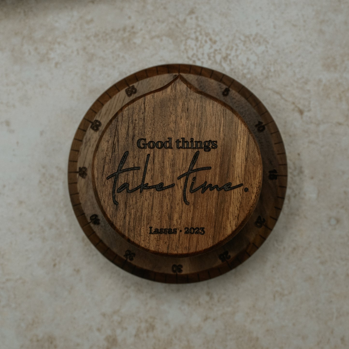 Personalized Family Name Wooden Kitchen Timer