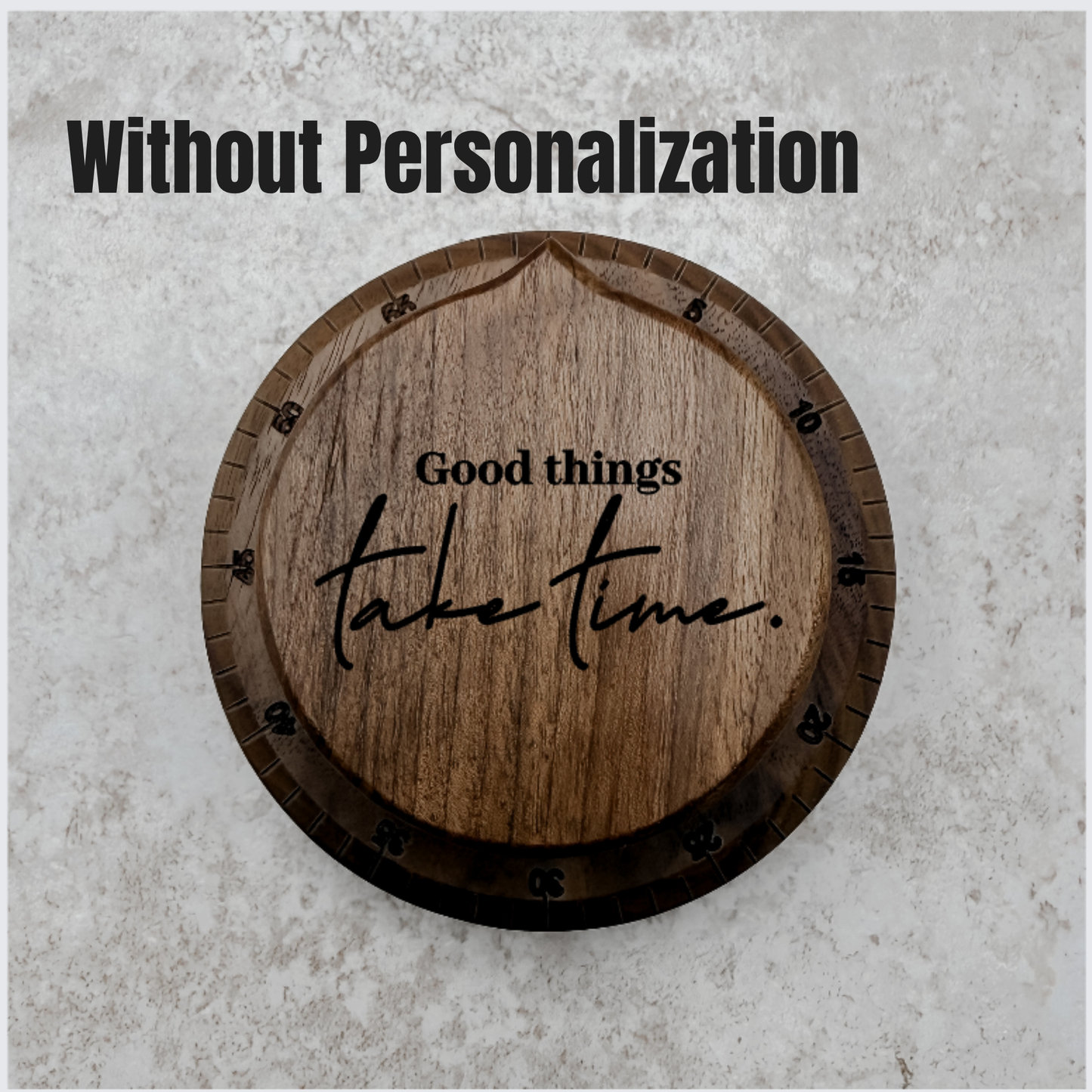 Personalized Family Name Wooden Kitchen Timer