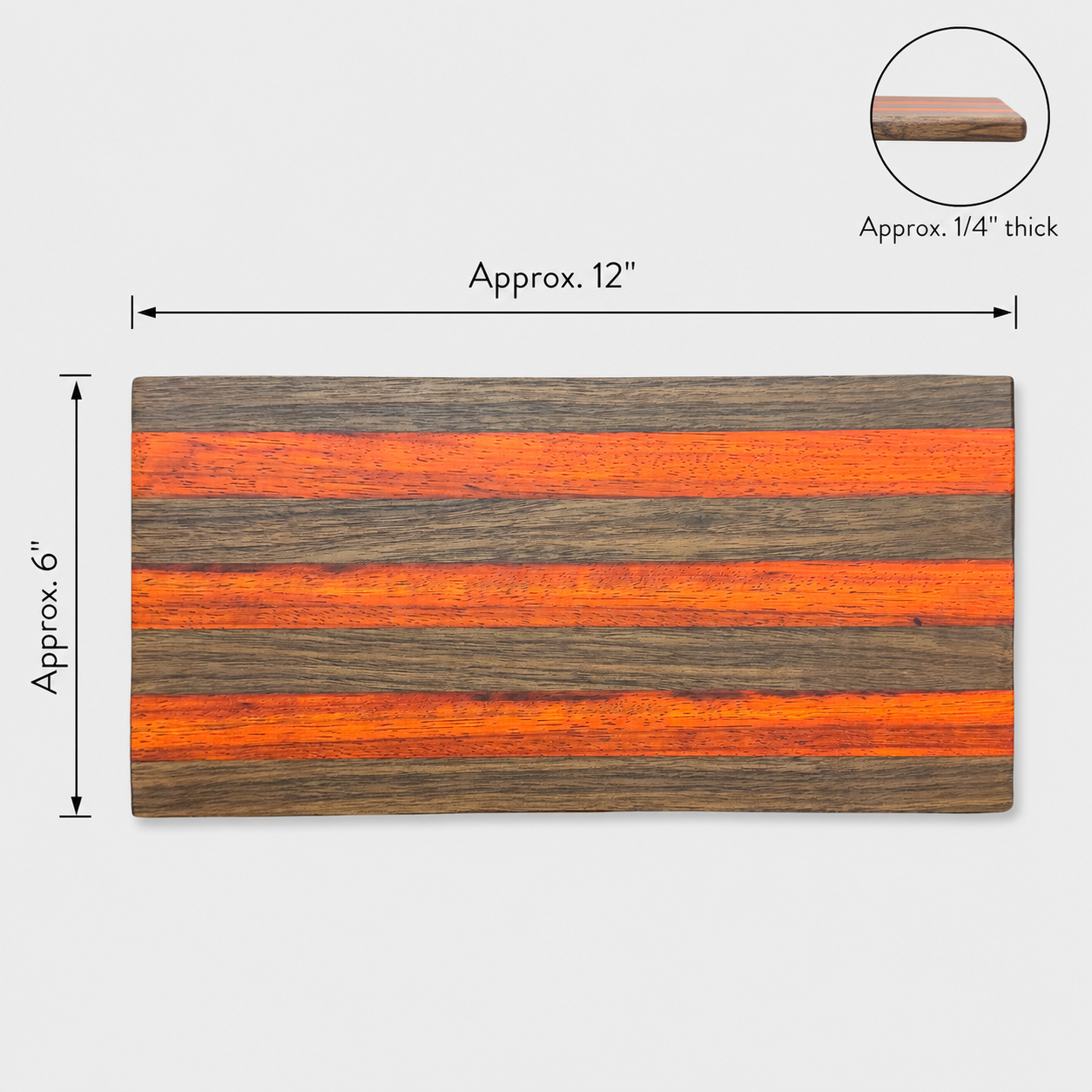 Handmade Walnut & Padauk Charcuterie Board